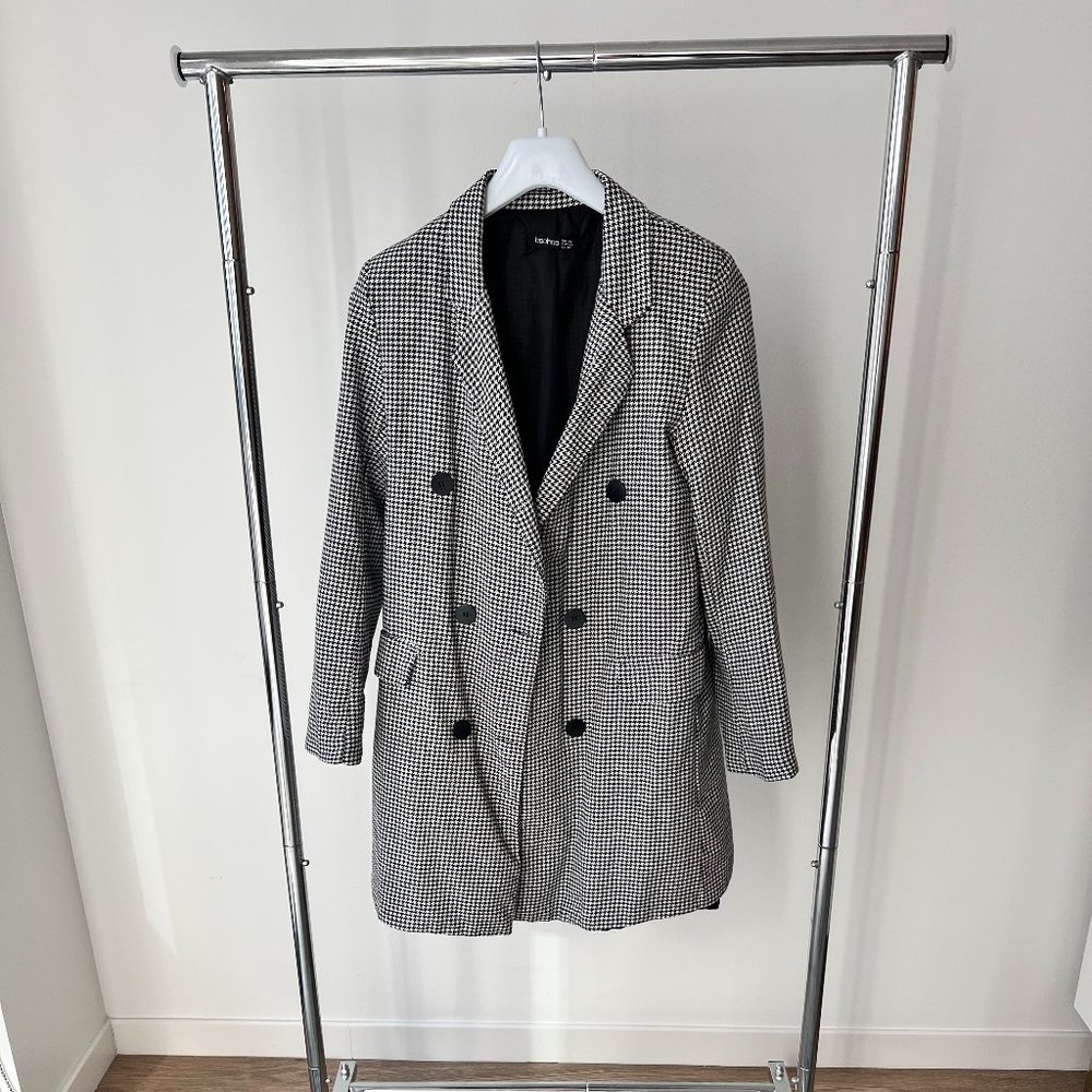 Women's Houndstooth Fashion Blazer
